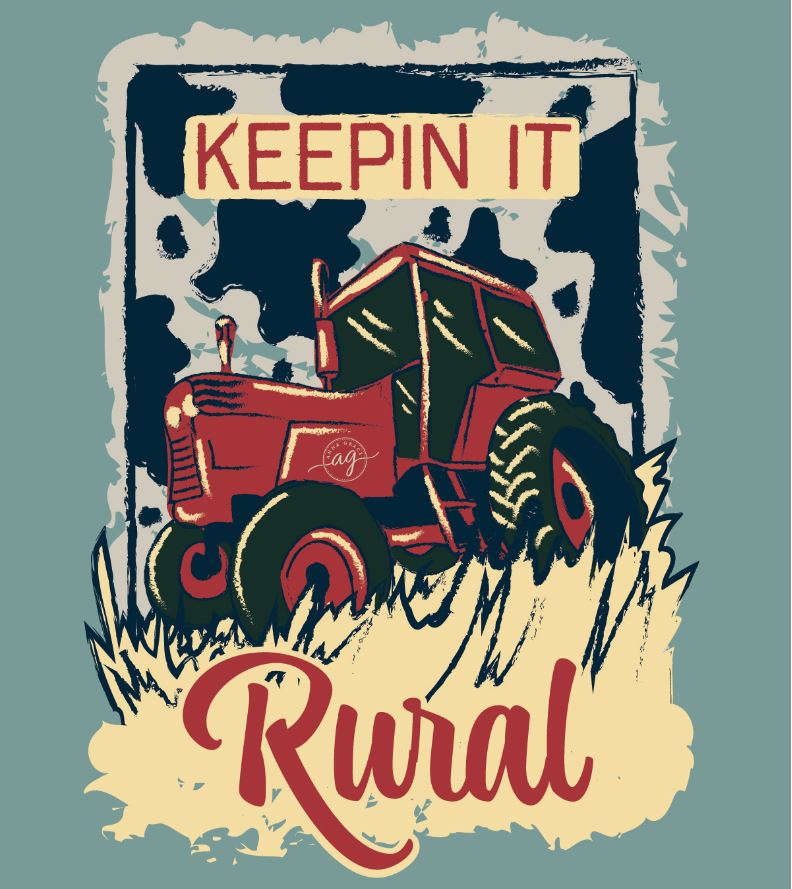 Keepin' It Rural- Seafoam