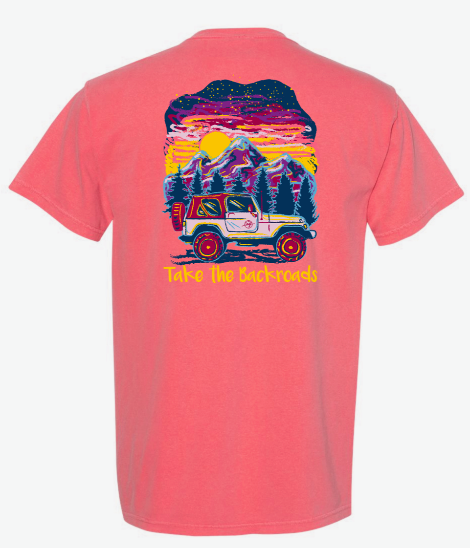 Take The Backroads- Short Sleeve- Watermelon